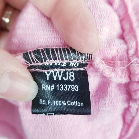 POL Oversized Pink Cropped Corduroy Raw Edge Shacket - Picture 9 of 9